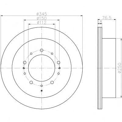 Тормозной диск HELLA PAGID