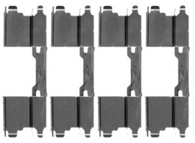 Комплектующие, колодки дискового тормоза HELLA PAGID 8DZ355203501