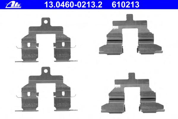 Комплектующие, колодки дискового тормоза ATE