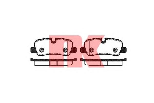 Комплект тормозных колодок, дисковый тормоз NK