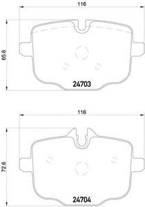 Комплект тормозных колодок, дисковый тормоз HELLA PAGID 8DB355014361