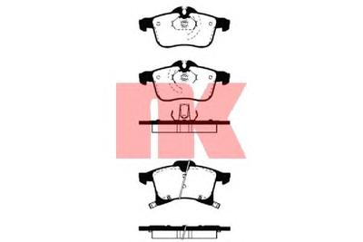 Комплект тормозных колодок, дисковый тормоз NK 223633