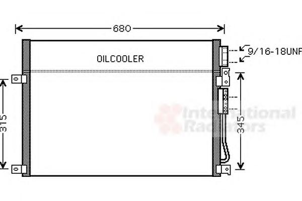 Конденсатор, кондиционер VAN WEZEL