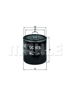 Масляный фильтр MAHLE ORIGINAL