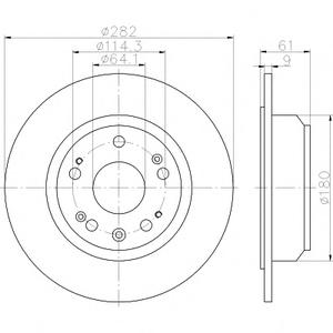 Тормозной диск TEXTAR 92165803