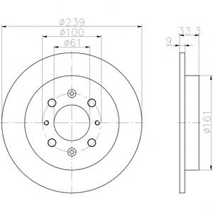 Тормозной диск TEXTAR 92204000