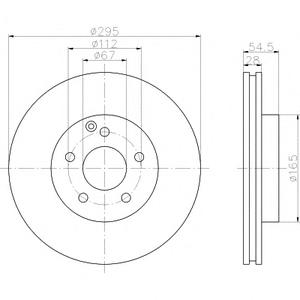 Тормозной диск TEXTAR 92115205