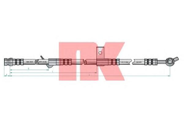Тормозной шланг NK