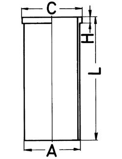 Гильза цилиндра KOLBENSCHMIDT