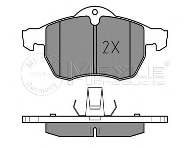 Комплект тормозных колодок, дисковый тормоз MEYLE 025 230 5719/PD