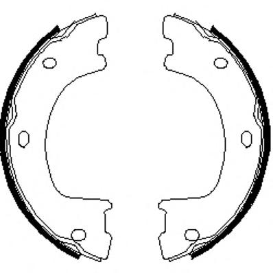 Комплект тормозных колодок, стояночная тормозная система ROADHOUSE