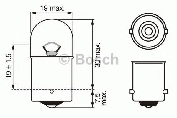 Лампа накаливания, фонарь указателя поворота BOSCH