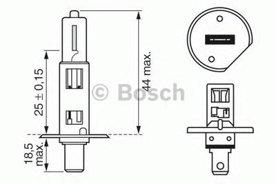 Лампа накаливания, противотуманная фара BOSCH 1 987 302 411