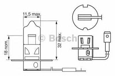 Лампа накаливания BOSCH 1 987 302 431