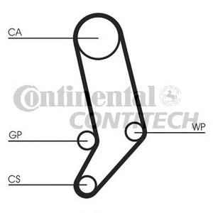 Комплект ремня ГРМ CONTITECH CT939K3