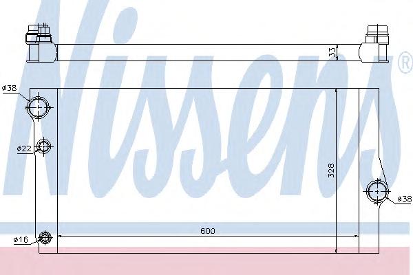 Радиатор, охлаждение двигателя NISSENS