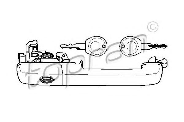 Ручка двери TOPRAN