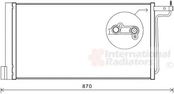 Конденсатор, кондиционер VAN WEZEL