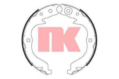 Комплект тормозных колодок, стояночная тормозная система NK 2719757