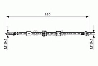 Тормозной шланг BOSCH 1987476713