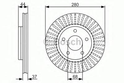 Тормозной диск BOSCH 0986479A28
