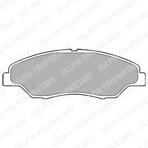 Комплект тормозных колодок, дисковый тормоз DELPHI