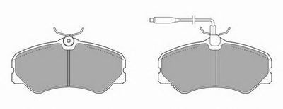 Комплект тормозных колодок, дисковый тормоз SIMER 347