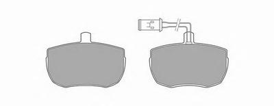 Комплект тормозных колодок, дисковый тормоз SIMER 3731