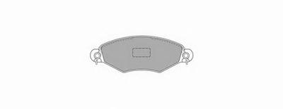 Комплект тормозных колодок, дисковый тормоз SIMER 7221