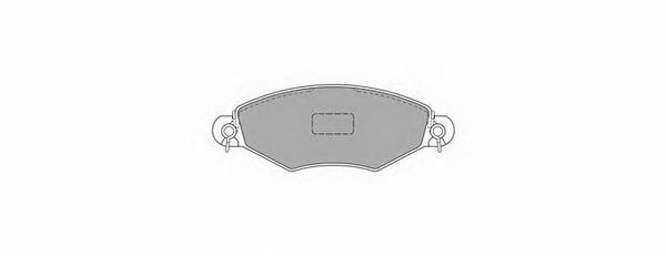 Комплект тормозных колодок, дисковый тормоз SIMER