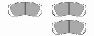 Комплект тормозных колодок, дисковый тормоз SIMER 655