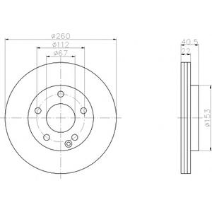 Тормозной диск TEXTAR 92091303