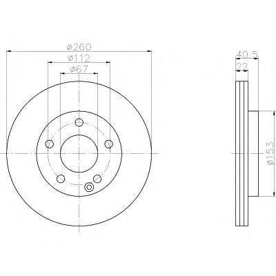 Тормозной диск TEXTAR