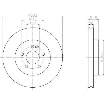 Тормозной диск TEXTAR