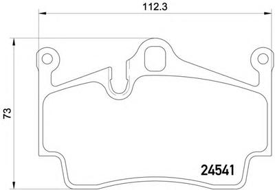 Комплект тормозных колодок, дисковый тормоз TEXTAR