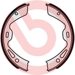 Комплект тормозных колодок, стояночная тормозная система BREMBO S65 504