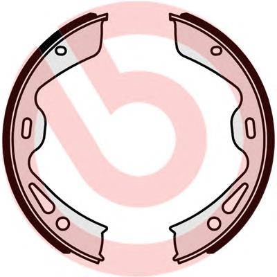 Комплект тормозных колодок, стояночная тормозная система BREMBO