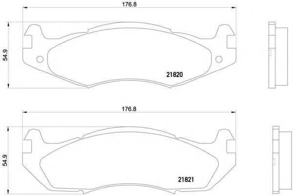 Комплект тормозных колодок, дисковый тормоз TEXTAR