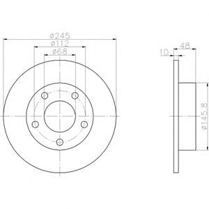 Тормозной диск TEXTAR 92088503