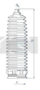 Пыльник, рулевое управление SPIDAN 84222