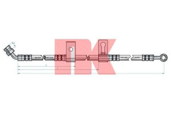 Тормозной шланг NK