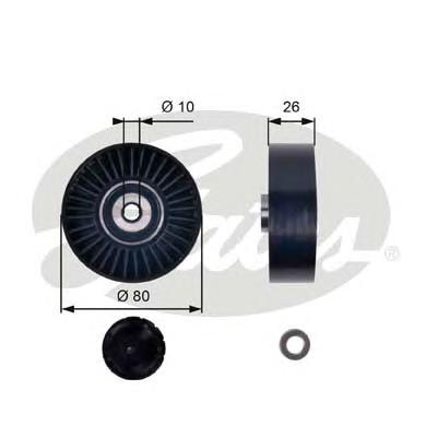 Паразитный / ведущий ролик, поликлиновой ремень GATES