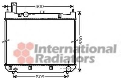 Радиатор, охлаждение двигателя VAN WEZEL 53002471