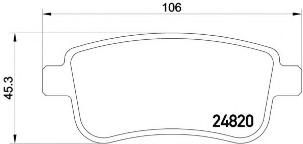 Комплект тормозных колодок, дисковый тормоз TEXTAR