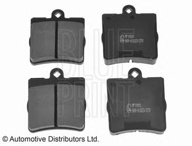 Комплект тормозных колодок, дисковый тормоз BLUE PRINT ADA104207