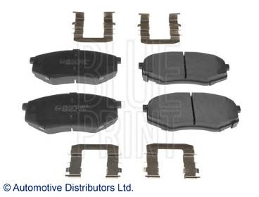 Комплект тормозных колодок, дисковый тормоз BLUE PRINT