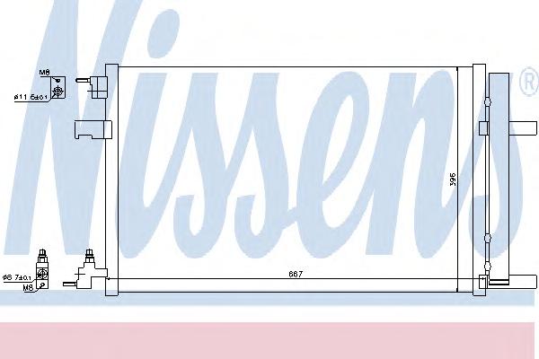 Конденсатор, кондиционер NISSENS