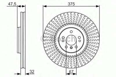 Тормозной диск BOSCH 0986479A26