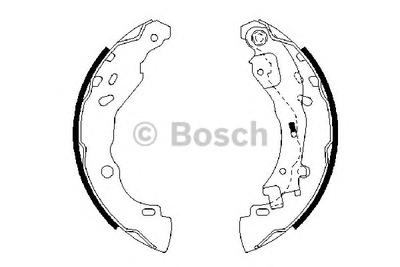 Комплект тормозных колодок BOSCH 0986487690