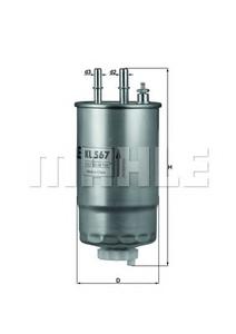 Топливный фильтр KNECHT KL 567